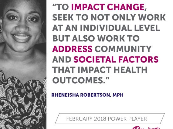 Headshot and quote from Power Player Robertson