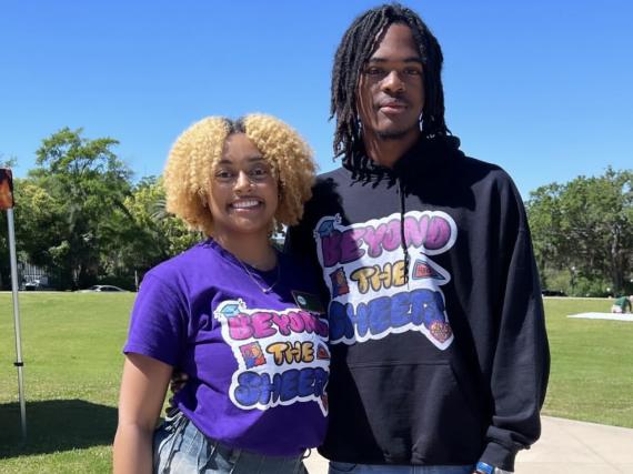 HBCU Student Ambassadors Angel Mayfield and Jabari Williams from Florida A&M University. 