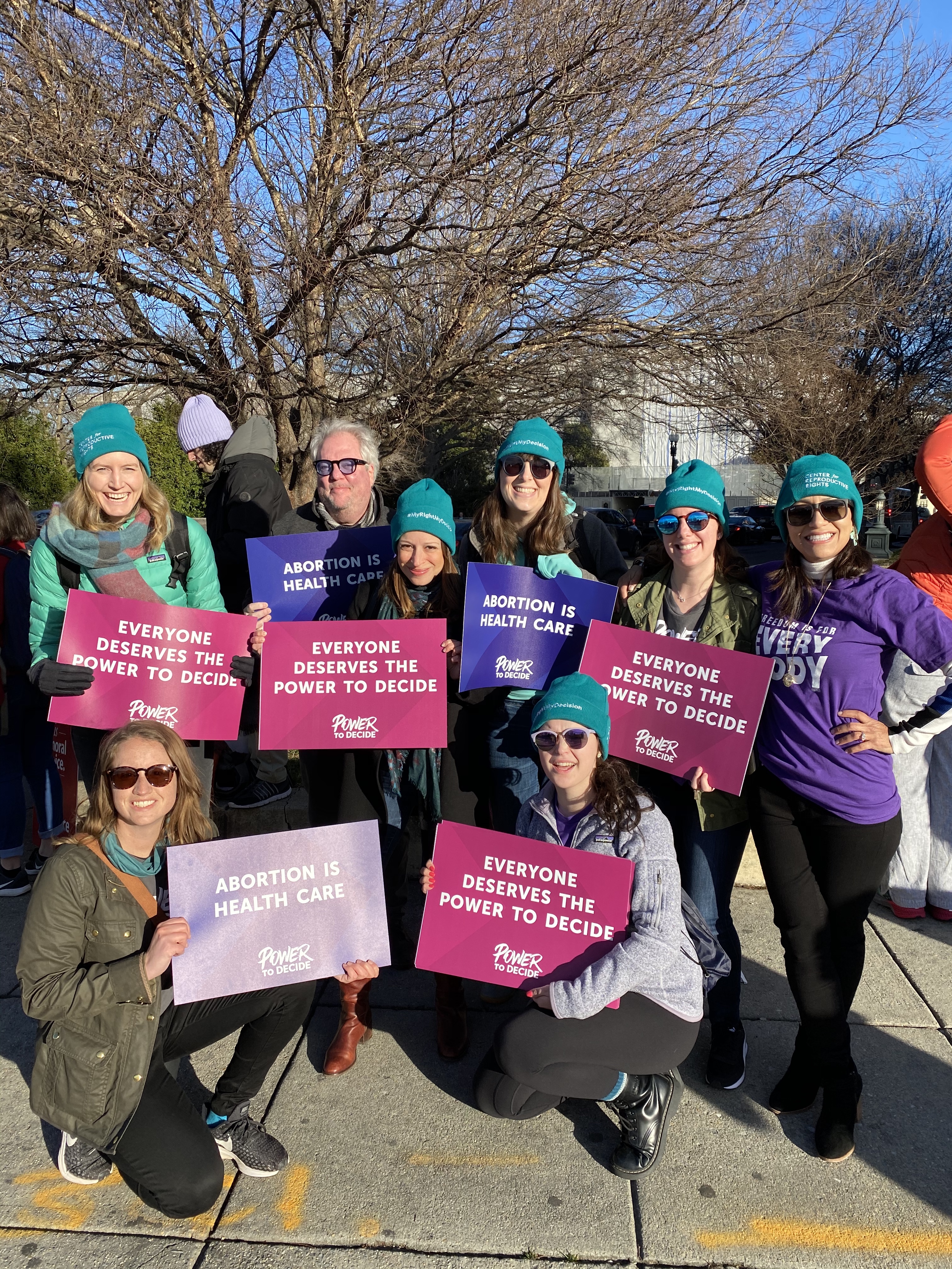 Power to Decide staff at the #MyRightMyDecision rally. 