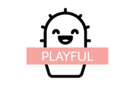 A graphic that reads Playful
